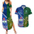 Custom Samoa And Ireland Rugby Couples Matching Summer Maxi Dress and Hawaiian Shirt 2023 World Cup Manu Samoa With Shamrocks - Wonder Print Shop