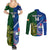 Custom Samoa And Ireland Rugby Couples Matching Summer Maxi Dress and Long Sleeve Button Shirts 2023 World Cup Manu Samoa With Shamrocks - Wonder Print Shop