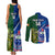 Custom Samoa And Ireland Rugby Couples Matching Tank Maxi Dress and Long Sleeve Button Shirts 2023 World Cup Manu Samoa With Shamrocks - Wonder Print Shop