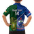 Custom Samoa And Ireland Rugby Family Matching Long Sleeve Bodycon Dress and Hawaiian Shirt 2023 World Cup Manu Samoa With Shamrocks - Wonder Print Shop