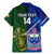 Custom Samoa And Ireland Rugby Family Matching Mermaid Dress and Hawaiian Shirt 2023 World Cup Manu Samoa With Shamrocks - Wonder Print Shop