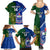 Custom Samoa And Ireland Rugby Family Matching Summer Maxi Dress and Hawaiian Shirt 2023 World Cup Manu Samoa With Shamrocks - Wonder Print Shop