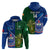 Custom Samoa And Ireland Rugby Hoodie 2023 World Cup Manu Samoa With Shamrocks - Wonder Print Shop