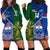 Custom Samoa And Ireland Rugby Hoodie Dress 2023 World Cup Manu Samoa With Shamrocks - Wonder Print Shop