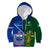 Custom Samoa And Ireland Rugby Kid Hoodie 2023 World Cup Manu Samoa With Shamrocks - Wonder Print Shop