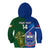 Custom Samoa And Ireland Rugby Kid Hoodie 2023 World Cup Manu Samoa With Shamrocks - Wonder Print Shop