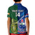 Custom Samoa And Ireland Rugby Kid Polo Shirt 2023 World Cup Manu Samoa With Shamrocks - Wonder Print Shop