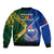 Samoa And South Africa Rugby Bomber Jacket 2023 World Cup Manu Samoa With Springboks - Wonder Print Shop