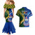 Samoa And South Africa Rugby Couples Matching Mermaid Dress and Hawaiian Shirt 2023 World Cup Manu Samoa With Springboks - Wonder Print Shop