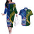 Samoa And South Africa Rugby Couples Matching Off The Shoulder Long Sleeve Dress and Hawaiian Shirt 2023 World Cup Manu Samoa With Springboks - Wonder Print Shop