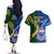 Samoa And South Africa Rugby Couples Matching Off The Shoulder Long Sleeve Dress and Hawaiian Shirt 2023 World Cup Manu Samoa With Springboks - Wonder Print Shop