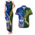 Samoa And South Africa Rugby Couples Matching Tank Maxi Dress and Hawaiian Shirt 2023 World Cup Manu Samoa With Springboks - Wonder Print Shop