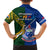 Samoa And South Africa Rugby Family Matching Long Sleeve Bodycon Dress and Hawaiian Shirt 2023 World Cup Manu Samoa With Springboks - Wonder Print Shop