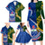 Samoa And South Africa Rugby Family Matching Long Sleeve Bodycon Dress and Hawaiian Shirt 2023 World Cup Manu Samoa With Springboks - Wonder Print Shop