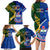 Samoa And South Africa Rugby Family Matching Long Sleeve Bodycon Dress and Hawaiian Shirt 2023 World Cup Manu Samoa With Springboks - Wonder Print Shop