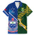 Samoa And South Africa Rugby Family Matching Long Sleeve Bodycon Dress and Hawaiian Shirt 2023 World Cup Manu Samoa With Springboks - Wonder Print Shop