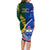 Samoa And South Africa Rugby Family Matching Long Sleeve Bodycon Dress and Hawaiian Shirt 2023 World Cup Manu Samoa With Springboks - Wonder Print Shop