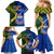 Samoa And South Africa Rugby Family Matching Mermaid Dress and Hawaiian Shirt 2023 World Cup Manu Samoa With Springboks - Wonder Print Shop