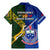 Samoa And South Africa Rugby Family Matching Mermaid Dress and Hawaiian Shirt 2023 World Cup Manu Samoa With Springboks - Wonder Print Shop