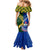 Samoa And South Africa Rugby Family Matching Mermaid Dress and Hawaiian Shirt 2023 World Cup Manu Samoa With Springboks - Wonder Print Shop