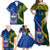 Samoa And South Africa Rugby Family Matching Off Shoulder Maxi Dress and Hawaiian Shirt 2023 World Cup Manu Samoa With Springboks - Wonder Print Shop