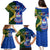 Samoa And South Africa Rugby Family Matching Puletasi Dress and Hawaiian Shirt 2023 World Cup Manu Samoa With Springboks - Wonder Print Shop