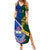 Samoa And South Africa Rugby Family Matching Summer Maxi Dress and Hawaiian Shirt 2023 World Cup Manu Samoa With Springboks - Wonder Print Shop