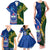 Samoa And South Africa Rugby Family Matching Tank Maxi Dress and Hawaiian Shirt 2023 World Cup Manu Samoa With Springboks - Wonder Print Shop