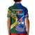 Samoa And South Africa Rugby Kid Polo Shirt 2023 World Cup Manu Samoa With Springboks - Wonder Print Shop