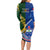 Samoa And South Africa Rugby Long Sleeve Bodycon Dress 2023 World Cup Manu Samoa With Springboks - Wonder Print Shop