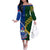 Samoa And South Africa Rugby Off The Shoulder Long Sleeve Dress 2023 World Cup Manu Samoa With Springboks - Wonder Print Shop