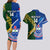 Custom Samoa And South Africa Rugby Couples Matching Long Sleeve Bodycon Dress and Hawaiian Shirt 2023 World Cup Manu Samoa With Springboks - Wonder Print Shop