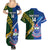 Custom Samoa And South Africa Rugby Couples Matching Summer Maxi Dress and Hawaiian Shirt 2023 World Cup Manu Samoa With Springboks - Wonder Print Shop