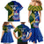 Custom Samoa And South Africa Rugby Family Matching Mermaid Dress and Hawaiian Shirt 2023 World Cup Manu Samoa With Springboks - Wonder Print Shop