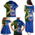 Custom Samoa And South Africa Rugby Family Matching Puletasi Dress and Hawaiian Shirt 2023 World Cup Manu Samoa With Springboks - Wonder Print Shop