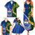 Custom Samoa And South Africa Rugby Family Matching Summer Maxi Dress and Hawaiian Shirt 2023 World Cup Manu Samoa With Springboks - Wonder Print Shop