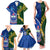 Custom Samoa And South Africa Rugby Family Matching Tank Maxi Dress and Hawaiian Shirt 2023 World Cup Manu Samoa With Springboks - Wonder Print Shop