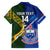 Custom Samoa And South Africa Rugby Hawaiian Shirt 2023 World Cup Manu Samoa With Springboks - Wonder Print Shop