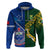 Custom Samoa And South Africa Rugby Hoodie 2023 World Cup Manu Samoa With Springboks - Wonder Print Shop