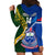 Custom Samoa And South Africa Rugby Hoodie Dress 2023 World Cup Manu Samoa With Springboks - Wonder Print Shop