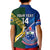 Custom Samoa And South Africa Rugby Kid Polo Shirt 2023 World Cup Manu Samoa With Springboks - Wonder Print Shop