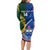 Custom Samoa And South Africa Rugby Long Sleeve Bodycon Dress 2023 World Cup Manu Samoa With Springboks - Wonder Print Shop