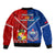 Samoa And Tonga Rugby Bomber Jacket 2023 World Cup Manu Samoa With Ikale Tahi - Wonder Print Shop