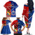 Samoa And Tonga Rugby Family Matching Off Shoulder Long Sleeve Dress and Hawaiian Shirt 2023 World Cup Manu Samoa With Ikale Tahi - Wonder Print Shop