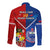 Samoa And Tonga Rugby Long Sleeve Button Shirt 2023 World Cup Manu Samoa With Ikale Tahi - Wonder Print Shop