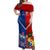 Samoa And Tonga Rugby Off Shoulder Maxi Dress 2023 World Cup Manu Samoa With Ikale Tahi - Wonder Print Shop