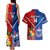Custom Samoa And Tonga Rugby Couples Matching Tank Maxi Dress and Hawaiian Shirt 2023 World Cup Manu Samoa With Ikale Tahi - Wonder Print Shop