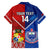 Custom Samoa And Tonga Rugby Family Matching Off Shoulder Maxi Dress and Hawaiian Shirt 2023 World Cup Manu Samoa With Ikale Tahi - Wonder Print Shop