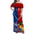 Custom Samoa And Tonga Rugby Family Matching Off Shoulder Maxi Dress and Hawaiian Shirt 2023 World Cup Manu Samoa With Ikale Tahi - Wonder Print Shop