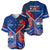 Samoa And France Rugby Baseball Jersey 2023 World Cup Manu Samoa With Les Bleus - Wonder Print Shop